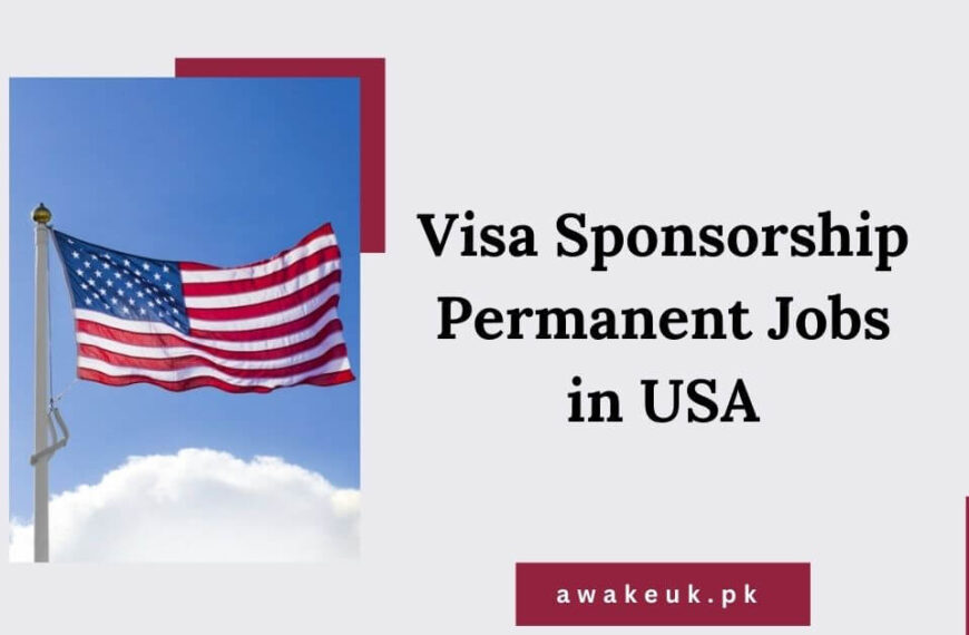 Visa Sponsorship Permanent Jobs in USA