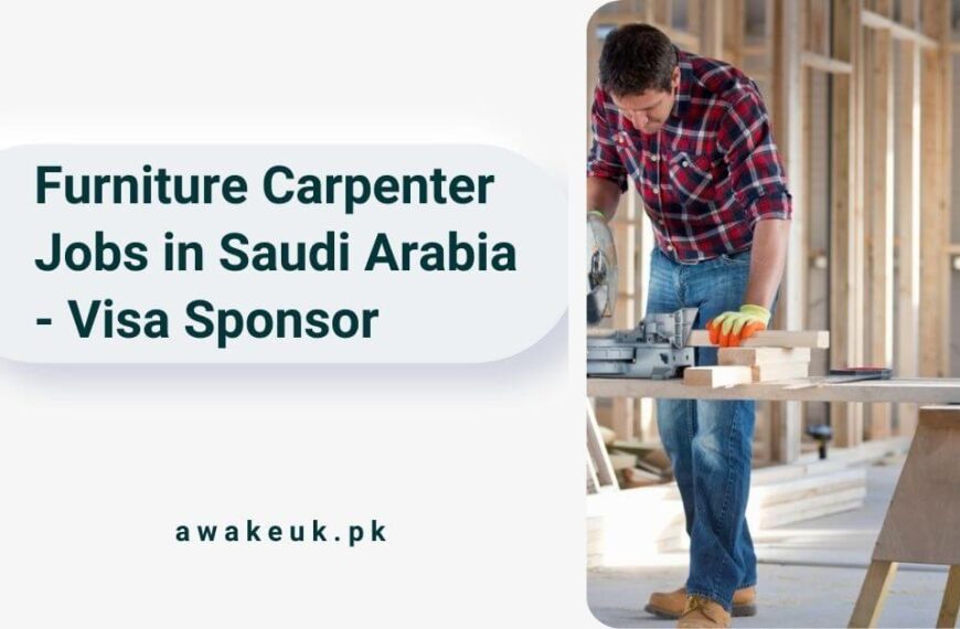 Furniture Carpenter Jobs in Saudi Arabia