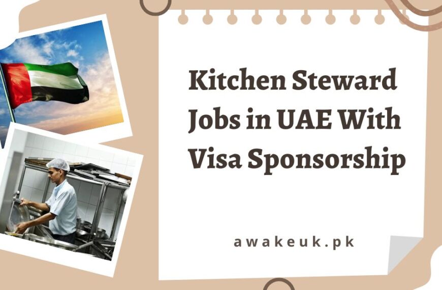 Kitchen Steward Jobs in UAE With Visa Sponsorship