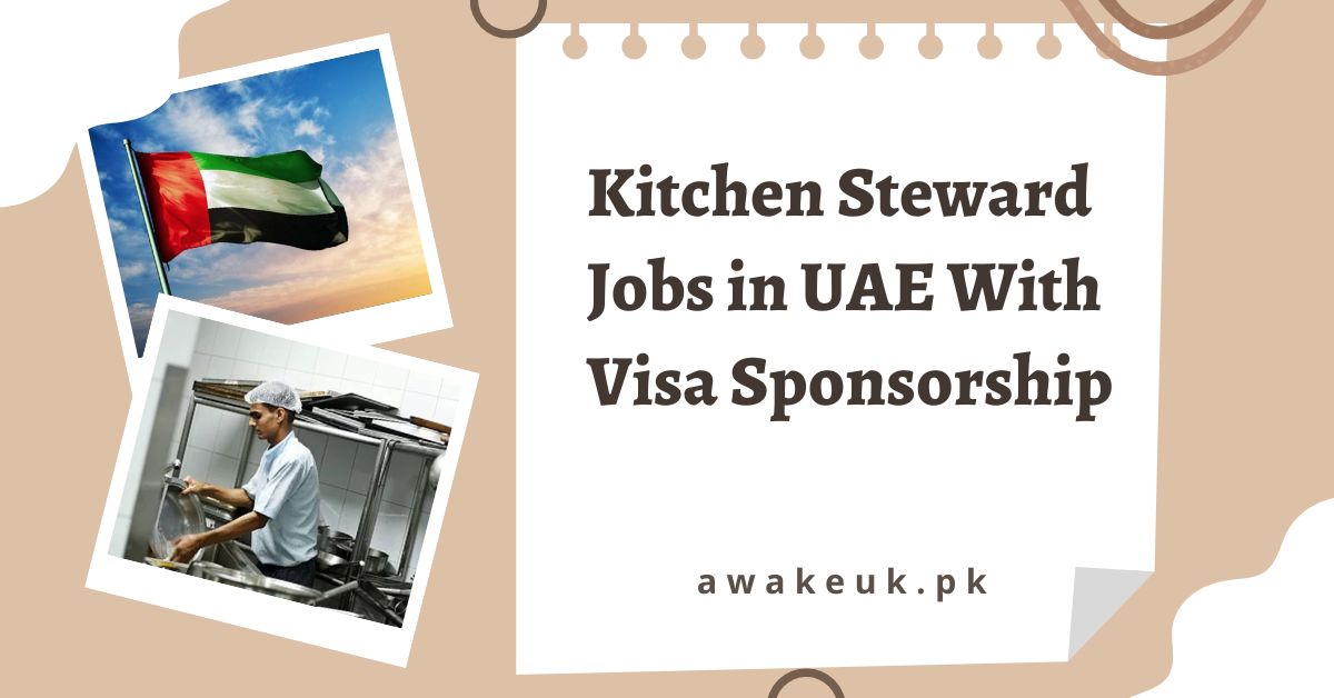 Kitchen Steward Jobs in UAE With Visa Sponsorship