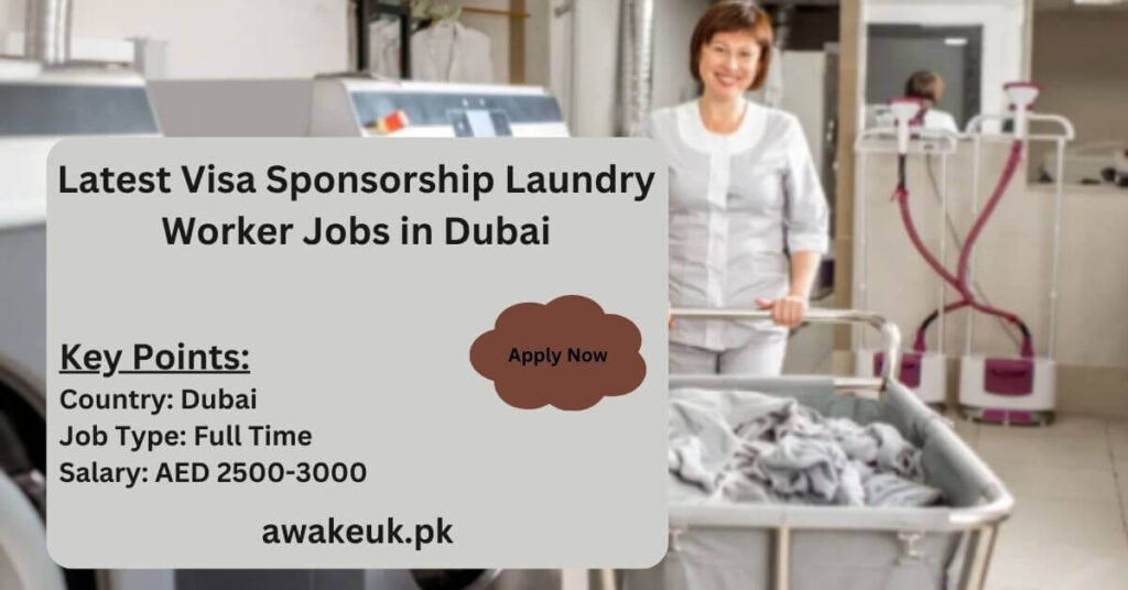 Latest Visa Sponsorship Laundry Worker Jobs in Dubai